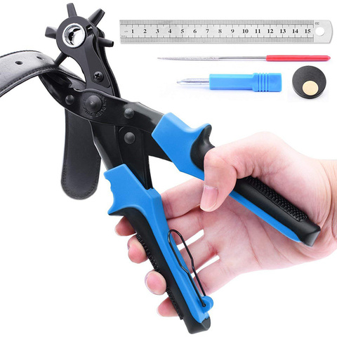 Leather Hole Punch Pliers Belt Watchband Punchers Household DIY Craft Hand Tools ► Photo 1/6