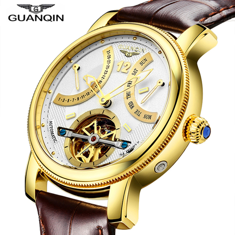 GUANQIN Design Watches Men Top Brand Luxury Watch Fashion Casual Automatic mechanical Watch Clocks Reloj Relogio masculino ► Photo 1/6