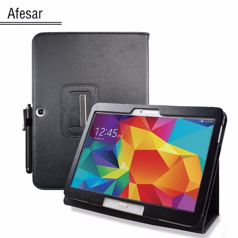 Flip Back Stand Cover Case For Samsung GALAXY TAB 4 10.1 tablet Case pocket SM T530 T531 pu leather cover pouch with auto sleep ► Photo 1/6