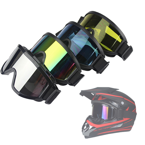 2022 Fashion New Men Women Ski Goggles Scooter ATV Helmet Eyewear Velar Tinted Off Road Motocross Glasses Films Can Replacement ► Photo 1/6