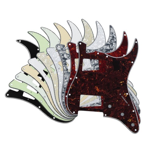 FLEOR Electric Guitar Pickguard HH Scratch Plate w/ Screws for 11 Holes American Standard FD Strat Style Guitar Accessories ► Photo 1/6