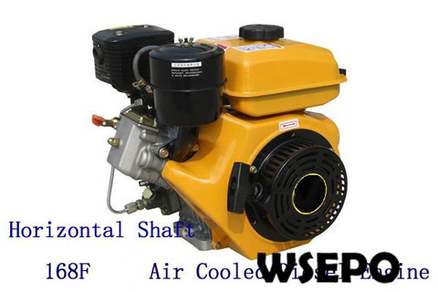 Factory Direct Supply! WSE-168F 3.5HP 196CC Max Power 2.2KW Horizontal shaft air cooled small diesel engine with CE Approval ► Photo 1/6