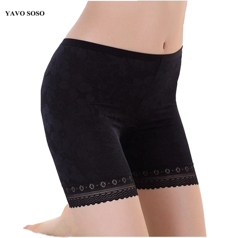 YAVO SOSO 2022 New Arrival Summer Style plus size L-4XL jacquard Sexy lace shorts Women Underwear short ► Photo 1/1