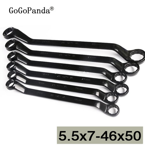 Free Shipping High Quality  Big Size   Box End Wrench Daul Head Ratchet Handle Spanner 16*18-46*50 ► Photo 1/4