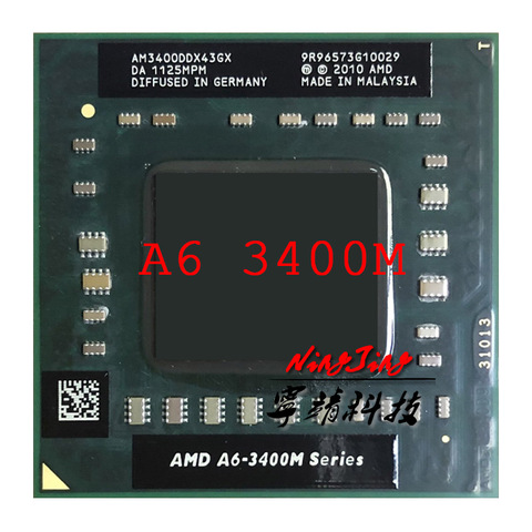 AMD A6-Series A6-3400M A6 3400M 1.4 GHz Quad-Core Quad-Thread CPU Processor AM3400DDX43GX Socket FS1 ► Photo 1/1