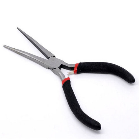 Functional Insulated Non-slip Diagonal Long Nose Pliers Needle Electrical Wire