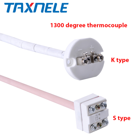 High Temperature K Type S type Thermocouple Sensor for Ceramic Kiln Furnace 2372 Fahrenheit 1300 Degree WRP-100 Thermocouple ► Photo 1/6