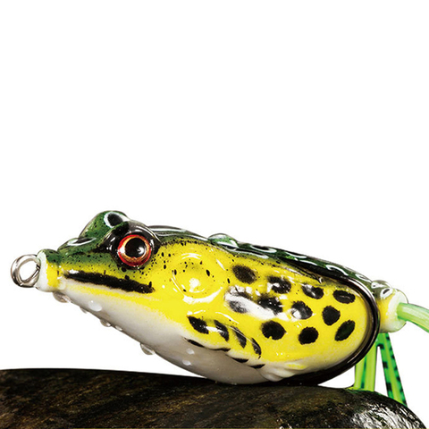1PC 5cm 10g Frog Lure Fishing Lures Treble Hooks Top water Ray Frog Artificial Minnow Crank Strong Artificial Soft Bait ► Photo 1/6
