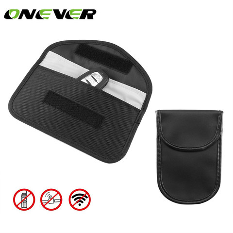 Onever Signal Blocking Bag Car Fob Signal Blocker Faraday Bag Signal Blocking Bag Shielding Pouch Wallet Case for IDCard/Car Key ► Photo 1/6