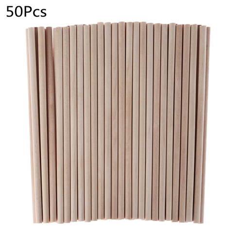 50pcs 80mm/100mm/150/mm Pine Round Wooden Rods Sticks Premium Durable Wooden Dowel for DIY Crafts Building Model Woodworking ► Photo 1/6