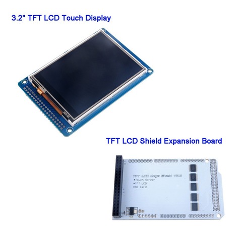 3.2 inch TFT LCD Display Screen Touch Panel with ILI9341 Controller / Expansion Board for Arduino Mega FZ0527 ► Photo 1/1