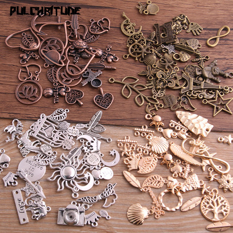  20pcs Vintage Metal 4color Mix Size Random 20-200 Style Charms Pendant for Jewelry Making Diy Handmade Jewelry ► Photo 1/5