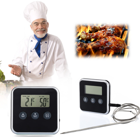 Instant Read Eddingtons Digital Thermometer Timer Kitchen BBQ Meat Thermometer With Remote Probe Oven Temperature Gauge Alert ► Photo 1/6