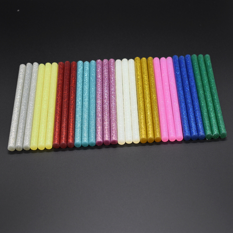 10pcs Colourful 7mm*100mm Hot Melt Glue Sticks For Glue Gun Craft Phone Case Album Repair Accessories Adhesive 7mm Stick ► Photo 1/5