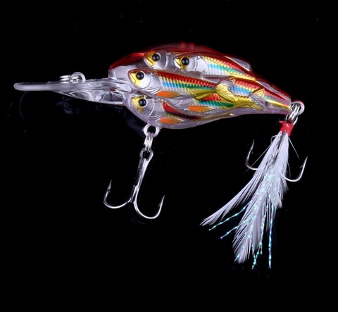 HENGJIA GROUP fishes hard bait fishing lure 7.5cm 9g crankbait floating artificial ABS 6# hook fishing tackle Good Treble Hooks ► Photo 1/5