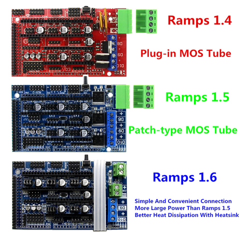 Ramps 1.6 Expansion Control  3D Printer Parts Ramps 1.4 1.5 Control Panel with Heatsink Upgraded for arduino 3D Printer Board ► Photo 1/4