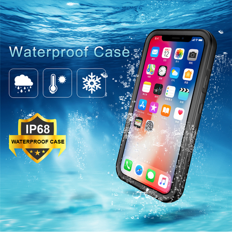 360 Full Protect For iPhone X Xs  Max Xr Case Shockproof phone cover for iPhone 11 Pro 6s 7 8 Plus Cases Waterproof dust proof ► Photo 1/5
