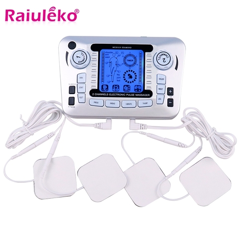 20 Gears Electronic Pulse Massager Tens Ems Machine Massager Electrical Nerve Muscle Stimulator Acupuncture Slimming Pain Relief ► Photo 1/6