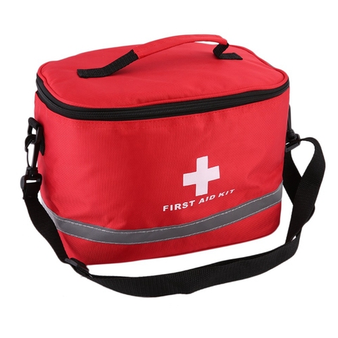 Outdoor First Aid Kit Sports Camping Bag Home Medical Emergency Survival Package Red Nylon Striking Cross Symbol Crossbody Bag ► Photo 1/6