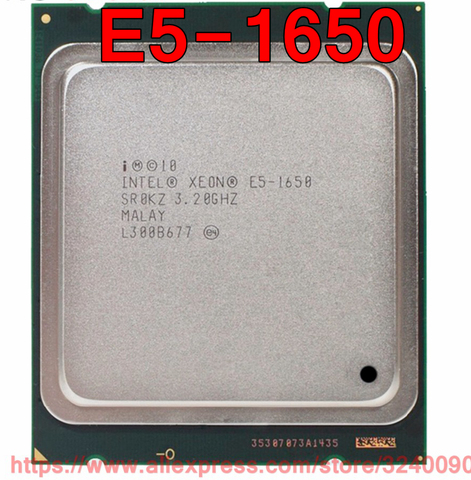 Intel Xeon CPU E5-1650 SR0KZ 3.20GHz 6-Core 12M LGA2011 E5 1650 processor free shipping speedy ship out ► Photo 1/1