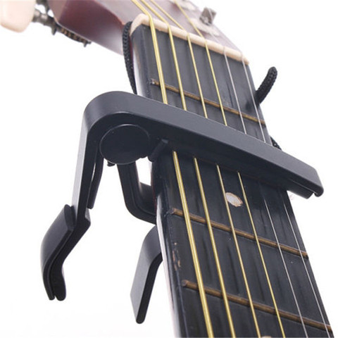 2017 New Silver Quick Change Clamp Key Acoustic Classic Guitar Capo For Tone Adjusting for Electric Acoustic Guitar Ukulele New ► Photo 1/6