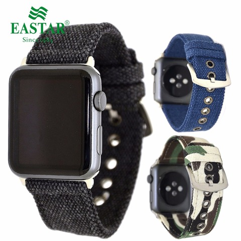 Eastar Camouflage Nylon Band Strap Watchband for Apple Watch 5 Band Series 4/3/2/1 Sport Bracelet 42mm 38mm For iwatch Band ► Photo 1/6