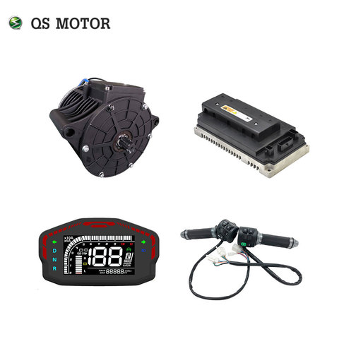 QS 138 3000W 72V 100KPH Mid drive motor power train kits with motor controller ► Photo 1/5