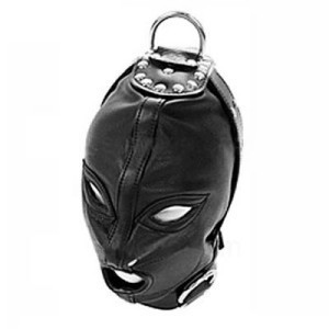 Sex Toys Sex Hood Mask Bdsm Bondage Cap Pu Leather Eye Mask Slave Open Mouth And Eye Hood Toys For Adult Head Gear Products ► Photo 1/6