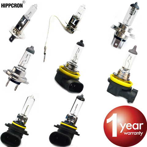 Hippcron Car Headlight Super Bright Halogen Bulb 1PCS H1 H3 H4 H7 H8 H11 9005 HB3 9006 HB4 12V 4000K Clear Lights Driving Lamp ► Photo 1/6