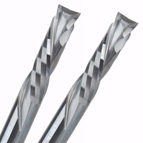 2Pcs 6x25MM AAA Up Down Cut- 2 Spiral Flute Carbide Mill,CNC Milling Cutter,Woodworking Cutting Tools Router Bit ► Photo 1/2