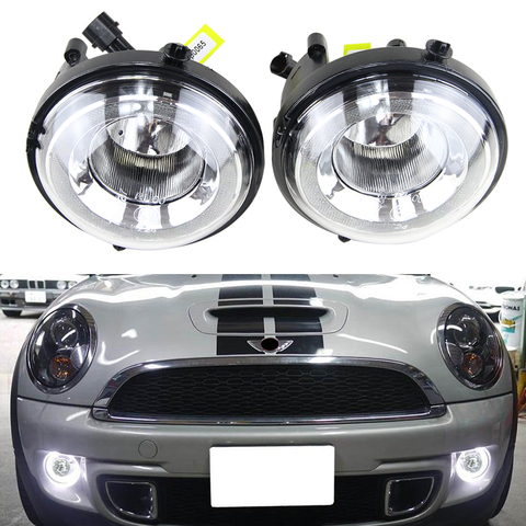 Directly replace LED DRL Daytime Running Light Halo Fog Lamp Kit For Mini Cooper R55 R56 R58 R60 Countryman R61 Paceman F56 ► Photo 1/6