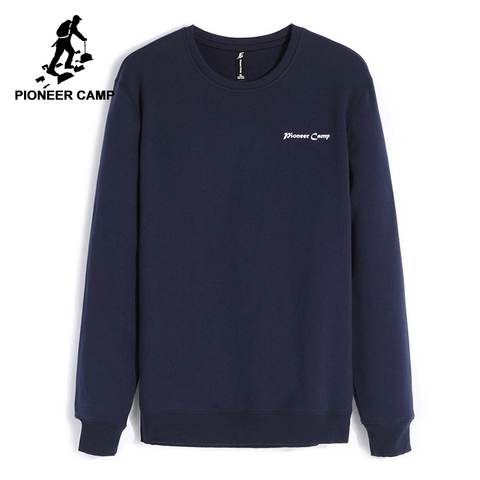 Pioneer Camp fleece thicken sweatshirts men winter warm 100% cotton hoodies male brand-clothing casual Plus size XXXL ► Photo 1/6