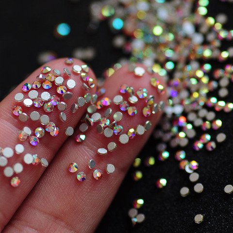 Crystal AB Crystal Strass Caviar Nail Art Decoration Mini Glitter