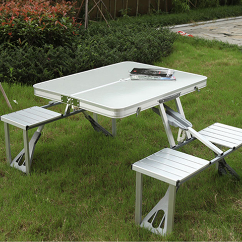 Portable Folding Table And Chair Outdoor Picnic Foldable Aluminum Alloy Desk Chairs ► Photo 1/1