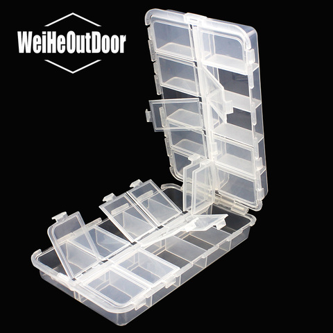 16.5 x 10 x 4cm Plastic 20 Compartments Fishing Tackle Box for Fishing Lures Baits Hooks Storage Case ► Photo 1/6