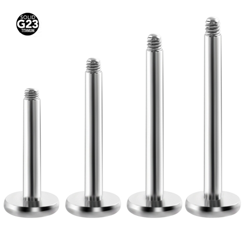 50pcs/lot G23 Titanium Labret Bar Replacement Parts Screw Thread Head 16g 14g Gauge For Lip Ring Piercing Body Jewelry ► Photo 1/6