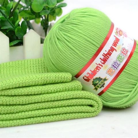 50g /ball 132Meters Baby Silk Cashmere Yarn For Hand Knitting Crochet  Milk Yarn Threads Lanas Para Tejer Laine A Tricote ► Photo 1/5