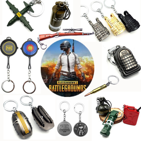Hot Game PUBG Keychain Game Equipment Key Chain chaveiro Alloy Pendant llaveros Of Cosplay Fans High Quality Toy Collection Gift ► Photo 1/6