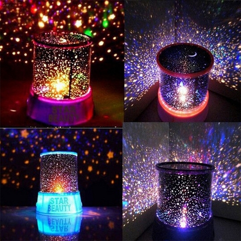 Novelty Led Night Light Table Lamps For Bedroom sky star projector home Lighting decor Baby children Kids Sleeping Bedside Lamps ► Photo 1/4