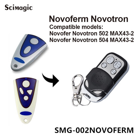 NOVOFERM NOVOTRON 502 MAX43-2, 504 MAX43-4 replacement remote 433,92mhz garage door remote control ► Photo 1/6