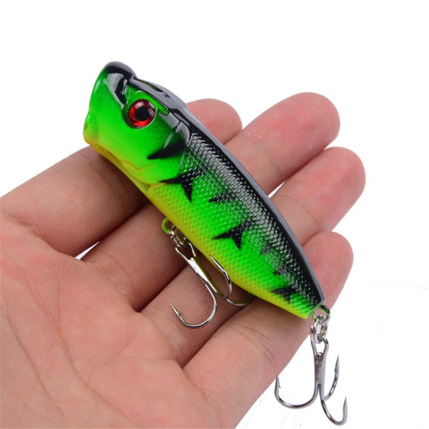 1Pcs Classic 70mm 11.8g Popper Fishing Lure 3D Eyes Hard Crankbait Bass Wobblers With 6# Hooks Pesca Iscas Fishing Tackle ► Photo 1/6