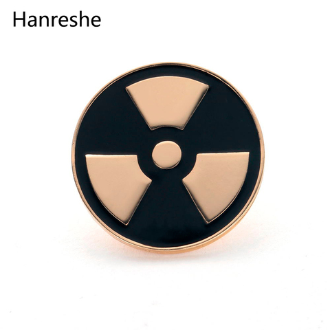 Hot Sale Nuclear Radiation Brooch Medical Jewellery Gold Silver Gift for Women Enamel Lapel Pin Christmas Gift Girl Accessories ► Photo 1/6