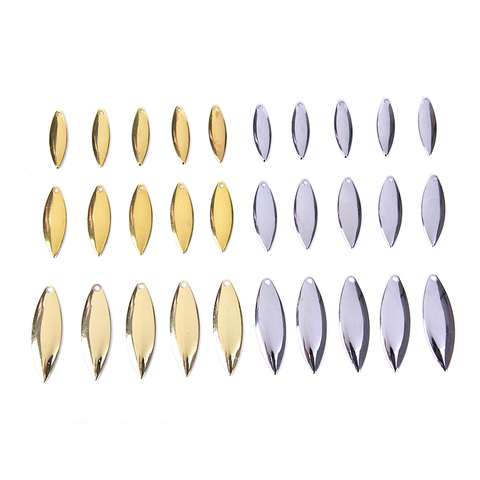50Pcs 45g/50g/75g Metal Willow Spinner Blades Smooth Finish,DIY Spinner Bait Fishing Lures,Tackle Craft Fishing Spinner Blades ► Photo 1/6