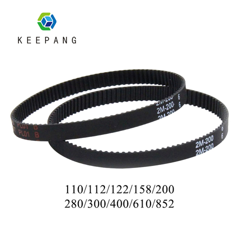3D printer belt GT2 closed loop rubber 2GT timing belt 110/112/122/158/200/280/300/400/610mm imprimante 3d printer parts ► Photo 1/5