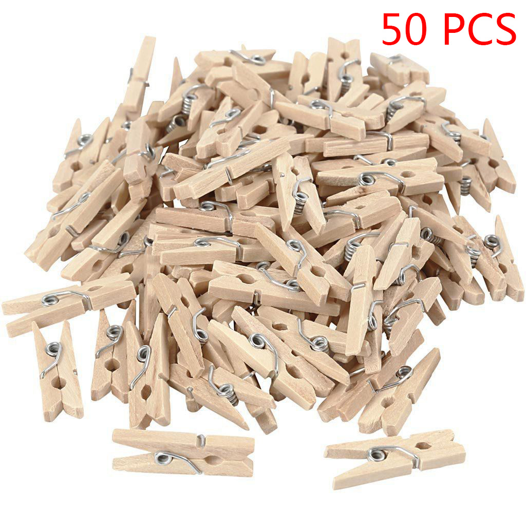 Wooden Clips 2.5mm 3.5mm 4.5mm 6.0mm 7.2mm Photo Clips Clothespin Craft  Decoration Clips School Office clips