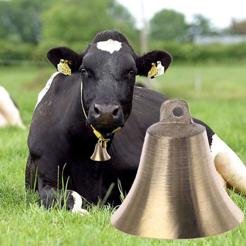1PC Anti-lost Vintage Metal Cow Bell Sheep Bell Cattle Goat Bell Loud Crisp Ring