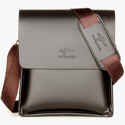 Kangaroo Luxury Brand Leather Men Bag Casual Business Messenger Bag For Vintage Men's Crossbody Bag Male Shoulder Bags bolsas ► Photo 1/6