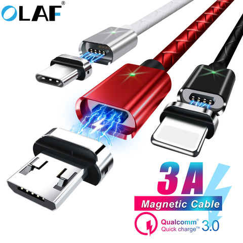 Olaf Magnetic Cable Micro usb Type C Super Fast Charging Phone Microusb Type-C Magnet Charger usb c For iphone 7 huawei xiaomi ► Photo 1/6