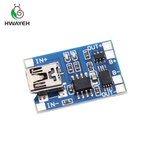 5PC  MINI USB 1A Lithium Battery Charging Board Charger Module With Protection TP4056 ► Photo 1/4