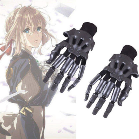 New Violet Evergarden Cosplay Props Accessory Auto Memories Doll figure Hand Gauntlet Knuckles Gloves Costume ► Photo 1/1